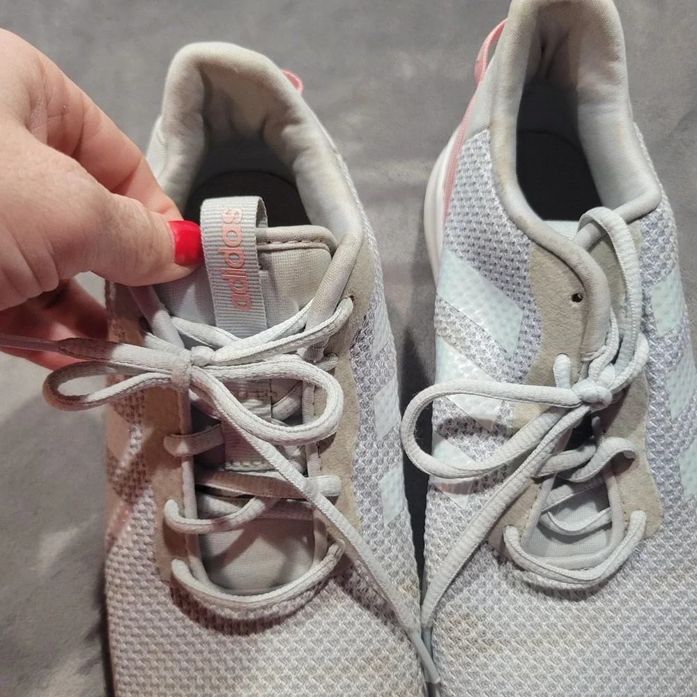 Adidas Racer TR21 Womens Running Shoes Halo Silver Pink GZ5250 Size 5‎